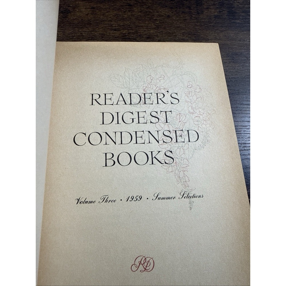 VTG Reader's Digest Condensed Books‎ - Volume 3 1959 (Hardcover) First Edition - Picture 4 of 11